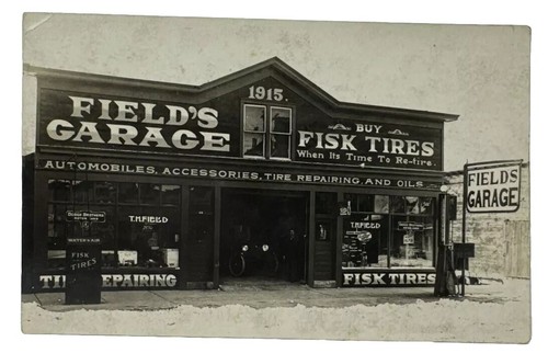 Antique vtg rppc fields - vtg, garage